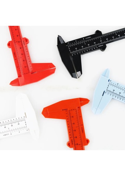 0-100MM Beyaz 0-80MM 0-150MM Çift Kurallı Ölçekli Plastik Sürmeli Kumpas Ölçüm Öğrenci Mini Aracı Cetvel Штангенциркуль 0-100MM (Yurt Dışından) fırsatları