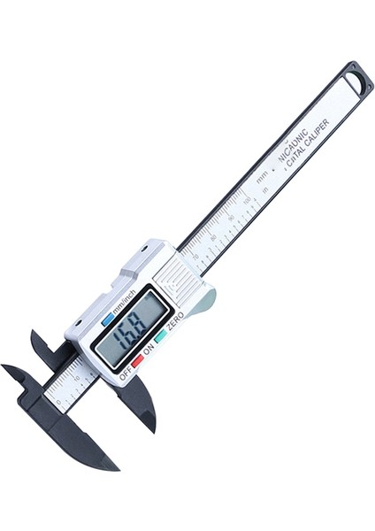 Siyah Karbon Fiber Sürmeli Kumpas Pürüzsüz Görünüm Mükemmel Işçilik LCD Dijital Elektronik Ölçüm Ölçer Mikrometre (Yurt Dışından)