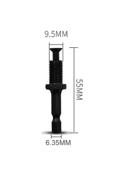 Altıgen Şaft (1 Adet) 3/8-24UNF 2-13MM Metal Kendinden Kilitlemeli Matkap Aynası Darbeli Çekiç Dönüşüm Matkap Ucu Tutucu Altıgen Saplı Biyel (Yurt Dışından)