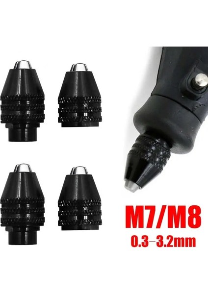 Stil 1 0.3-3.2mm Chuck Evrensel Matkap Chuck Anahtarsız Matkap Chuck Döner Araçlar 4 Boyutlu Mini Matkap Ucu Chucks Adaptörü Gravür Aksesuarları (Yurt Dışından) fiyatları