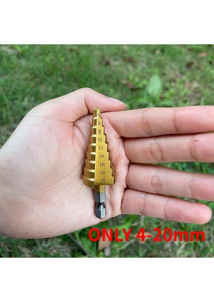 SIZE1-4-20MM Hss 4241 Kobalt Çoklu Delik 50 Boyutları Adım Matkap Ucu Seti Araçları Alüminyum Kasa Metal Ahşap Için Metal Delme Aracı Adım Koni Matkap (Yurt Dışından)