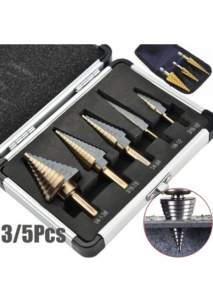 SIZE1-4-20MM Hss 4241 Kobalt Çoklu Delik 50 Boyutları Adım Matkap Ucu Seti Araçları Alüminyum Kasa Metal Ahşap Için Metal Delme Aracı Adım Koni Matkap (Yurt Dışından) fiyatları