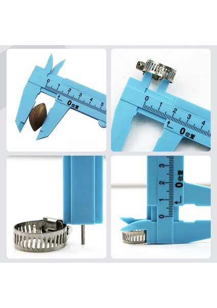 Beyaz 0-150MM Sürmeli Kaliperler Tek Kurallı Ölçekli Plastik Diyafram Derinlik Yükseklik Ölçü Aracı Dıy Aracı Ağaç Işleme Metal Işleme (Yurt Dışından) modelleri