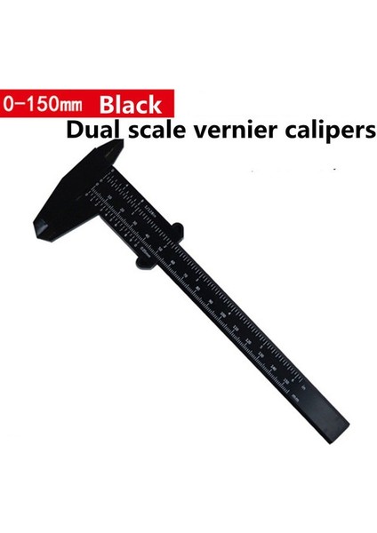 0-150MM Siyah 150MM Elektronik Dijital Kumpas Karbon Fiber Kadran Sürmeli Kumpas Ölçer Pakometre Dijital Mikrometre Ölçme Araçları (Yurt Dışından)
