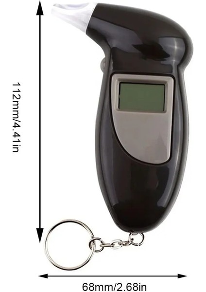 Arka Işık Olmadan Dijital Profesyonel Nefes Test Cihazı Sıvı Ekran S6801HANDHELDLCD Dedektör Araba Taşınabilir Üfleme Sarhoş Sürüş (Yurt Dışından) fiyatları