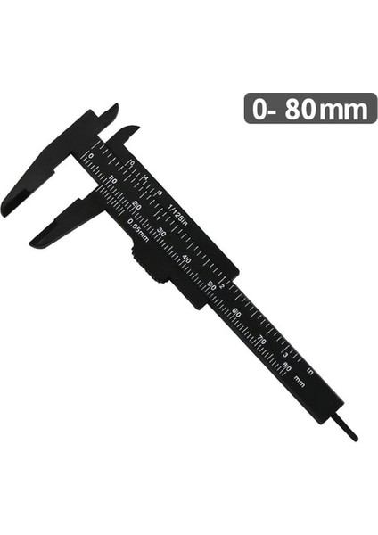 80MM Siyah 80/150MM Sürmeli Kumpas Diyafram Derinlik Çapı Ölçü Aracı Mini Sürgülü Göstergeler Cetvel Mikrometre Ölçüm Aletleri Araçları (Yurt Dışından)