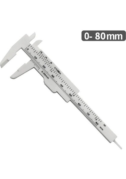 80MM Beyaz 80/150MM Sürmeli Kumpas Diyafram Derinlik Çapı Ölçü Aracı Mini Sürgülü Göstergeler Cetvel Mikrometre Ölçüm Aletleri Araçları (Yurt Dışından)