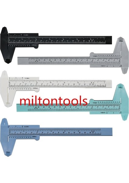 150MM 80MM 150MM 6 Inç Mini Plastik Sürgülü Sürmeli Kumpas Dıy Ölçü Aracı Cetvel Sürgülü Kaliper Kalınlık Ölçer (Yurt Dışından)