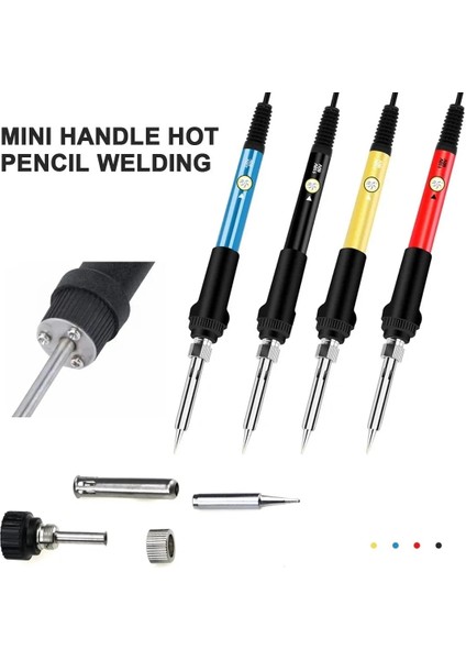 Mavi 110V Us Plug 60W Havya Ayarlanabilir Sıcaklık Elektrikli 220V 110V Kaynak Lehim Tamir Istasyonu Isı Kalem Ipuçları Onarım Aracı Ipuçları (Yurt Dışından) modelleri