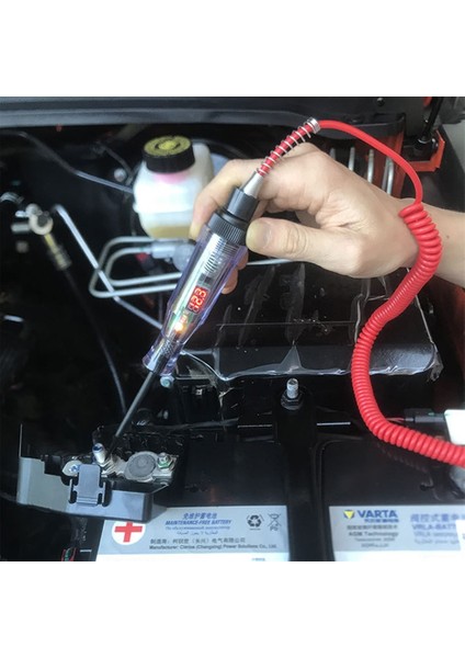 Siyah Araba Kamyon Gerilim Devre Test Cihazı Otomatik 6 V-24 V Tamir Araçları Araç Teşhis Probu Test Kalemi Ampul Otomobil Polarite Kalem (Yurt Dışından) fırsatları