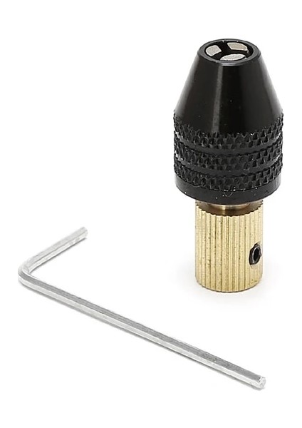 Siyah 3.17MM Elektrik Motor Mili Mini Ayna Fikstürü Kelepçe 0.3mm-3.5mm Matkap Ucu (Yurt Dışından)