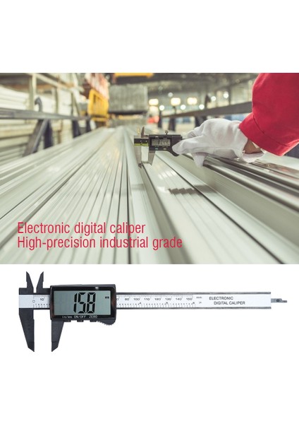 H 100/150MM Dijital Kumpas Elektronik Sürmeli Kumpas Mikrometre Elektronik Dijital Sürmeli Kumpas Tam Ekran Ölçme Araçları (Yurt Dışından)