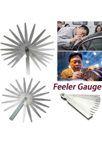 17 17/20 Bıçak Feeler Ölçer Metrik Boşluk Doldurucu 0.02-1.00MM Gage Ölçümü Moto Motor Supabı Ayarı Motosiklet Aksesuarı (Yurt Dışından) fiyatları