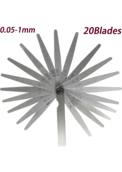 17 17/20 Bıçak Feeler Ölçer Metrik Boşluk Doldurucu 0.02-1.00MM Gage Ölçümü Moto Motor Supabı Ayarı Motosiklet Aksesuarı (Yurt Dışından) indirimleri
