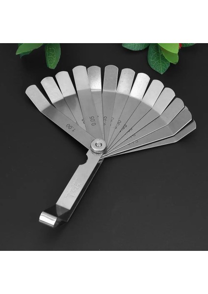 100MM 16 Bıçaklı Ofset Çift Okuma Kombinasyonu Paslanmaz Çelik Feeler Ölçer (Yurt Dışından)