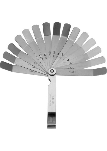 100MM 16 Bıçaklı Ofset Çift Okuma Kombinasyonu Paslanmaz Çelik Feeler Ölçer (Yurt Dışından) fiyatları