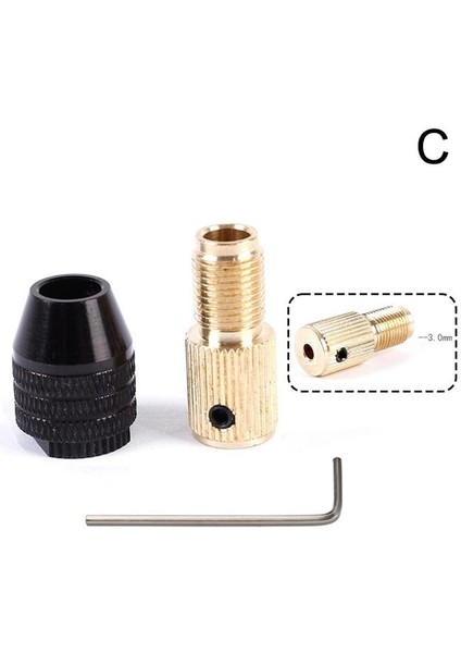 3.0mm Elektrik Motor Mili Mini Matkap Chuck Fikstürü 0.5-3.2 Matkap Mikro 2mm-5mm Hex Matkap Ucu Chuck Matkap mm Chuck Adaptörü H4B4 (Yurt Dışından)