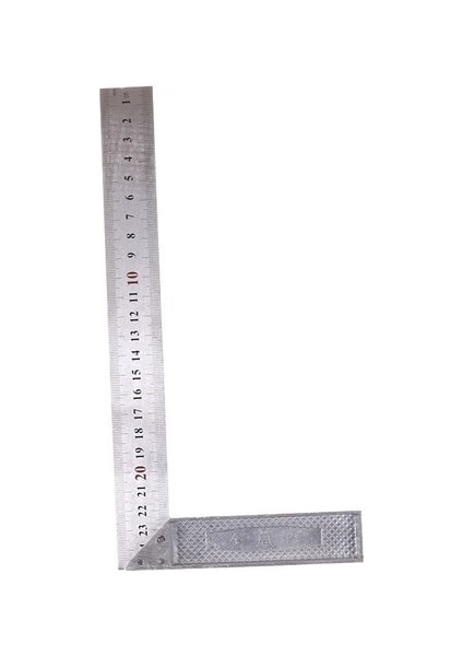 25 cm Metal Çelik Dik Açı Cetvel Mühendisler Kare Seti Deneyin Ağaç Işleme Ahşap Ölçme Aracı 90 Derece Ölçüm Aletleri (Yurt Dışından)
