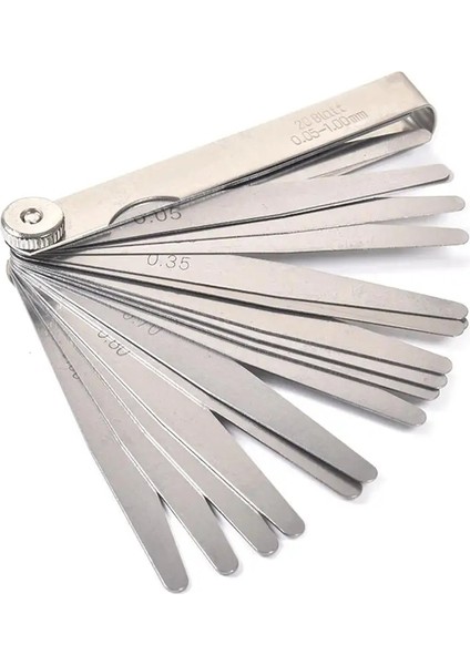 0.02-1.00 mm Boşluk 17 Bıçaklı Mesafe Bulucu Feeler Ölçer Vana Feeler Gaugefiller Karbon Çelik Levha Gümrükleme Ölçümü Için (Yurt Dışından) fırsatları