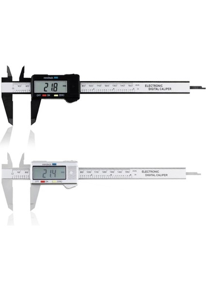 0-150MM Siyah Yenı Dijital Kumpas 6 Inç Elektronik Sürmeli Kumpas 100MM Kaliper Mikrometre Dijital Cetvel Ölçme Aracı 150MM 0.1mm (Yurt Dışından)