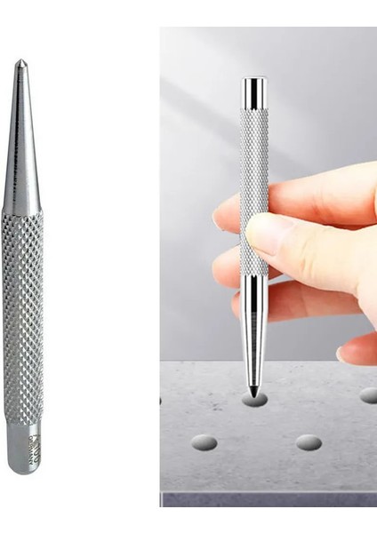 3.7 Inç Tırtıllı Merkez Zımba Nokta Nokta Merkezi Merkezi Zımbalar 94MM Karbon Çelik Delme Metal Sertleştirilmiş Şerit Aracı (Yurt Dışından)
