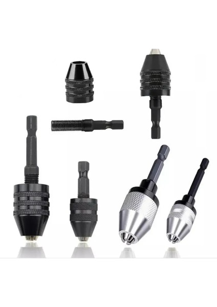 0.3-3.6mm Siyah Matkap Chuck Anahtarsız Tornavida Darbeli Sürücü Adaptörü Elektrikli Mikro Motor Kelepçe Mini Chuck Fikstürü Hex Shank Matkap Uçları Adaptörü (Yurt Dışından) indirimleri