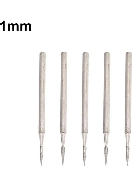 5 Adet 3mm 5 Adet 2.35MM Shank Galvanik Elmas Taşlama Kafası Cila Iğnesi 1/1.5/2/3/4/6mm Oyma Yeşim Taşı Aşındırıcı Alet (Yurt Dışından)