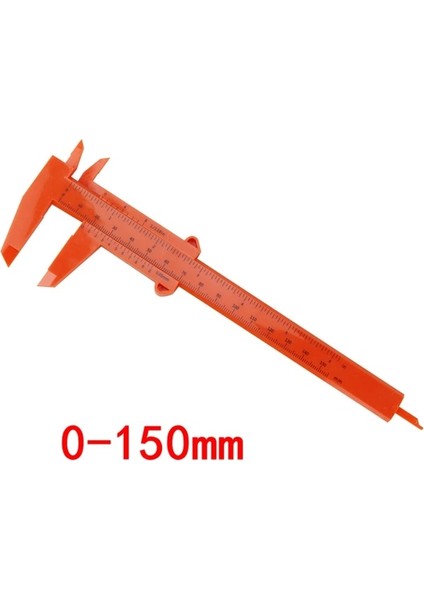 0-150MM Turuncu 0-80MM 0-150MM Çift Kurallı Ölçekli Plastik Sürmeli Kumpas Ölçüm Öğrenci Mini Aracı Cetvel Штангенциркуль 0-100MM (Yurt Dışından)