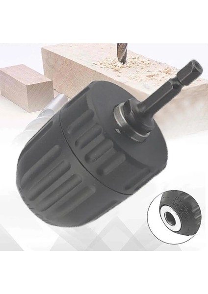 Siyah Yüksek Hız Çelik Hex Shank Matkap Chuck Cırcır Anahtarı Itme Darbe Tork Matkap Tornavida Dönüştürücü Elektrikli R0V5 (Yurt Dışından) fırsatları