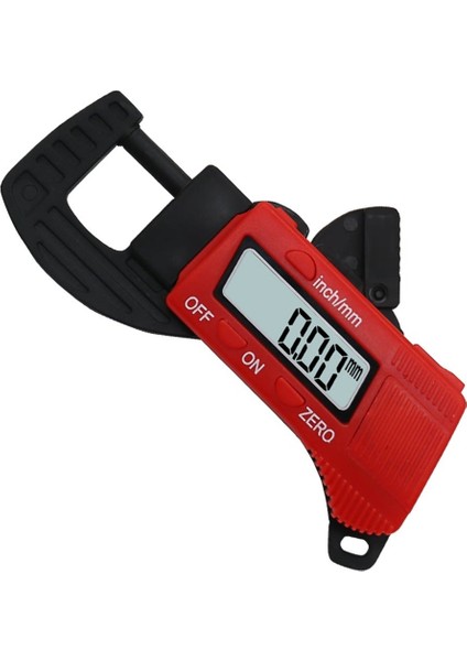 Sıcak 0-12.7mm Kaliper LCD Ekran Karbon Fiber Kompozitler Dijital Kalınlık Kaliper Mikrometre Ölçer Mavi/kırmızı Ölçüm Aracı (Yurt Dışından)