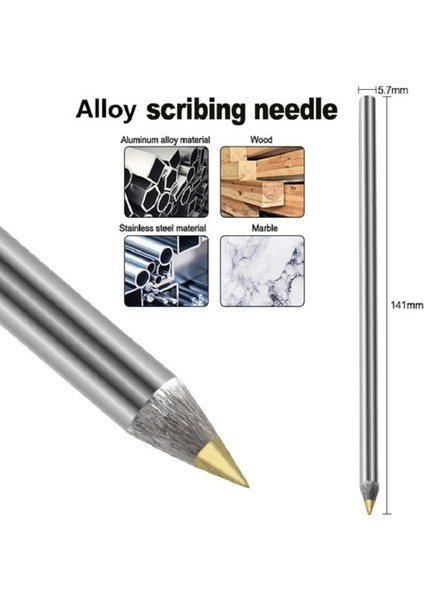 2 Adet Metal Kiremit Kesme Kalem Elmas Cam Kiremit Kesici Karbür Scriber Sert Metal Yazı Kalem Inşaat Kiremit Kesme (Yurt Dışından)