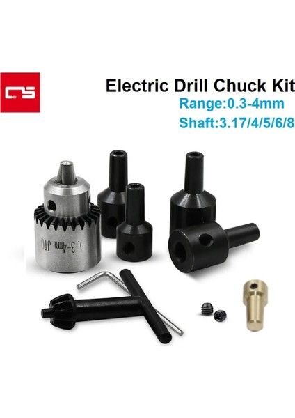 5.0-1 Elektrikli Matkap Chuck Sıkma Aralığı 0.3-4mm Konik Monteli Hızlı Değişim Chuck Anahtarsız 3.17/4/5/6/8mm Mil Mikro Motorlu Matkap Için (Yurt Dışından) modelleri