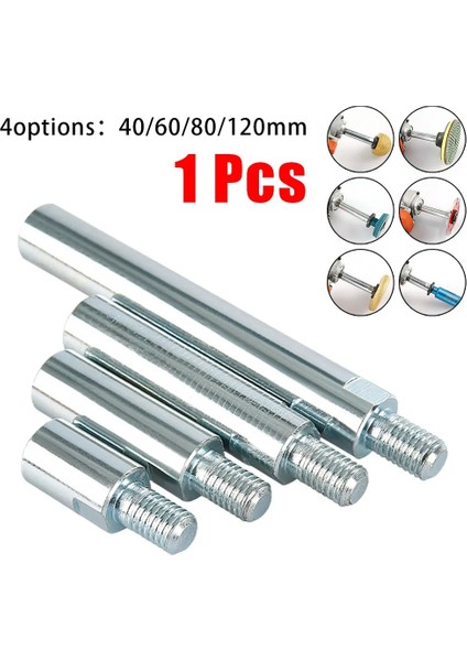 Bir 120MM Açı Öğütücü Adaptör Çubuğu Uzatma Çubuğu M10 M14 Adaptörleri Çubuk Model 100 125 Açı Öğütücüler Parlatıcılar Parlatma Aksesuarları (Yurt Dışından)
