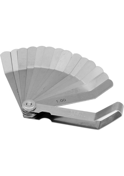 100MM Metrik 0.05-1.0mm Valf Ofset Feeler Ölçer 16 Bıçaklı Paslanmaz Çelik Feeler Ölçer Buji Boşluğu Vana Tappetleri (Yurt Dışından) fiyatları