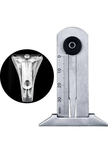 0-50MM Paslanmaz Çelik Araba Lastiği Lastik Diş Derinliği Ölçer Ölçer Cetvel Kaliper Ölçme Aracı Moto Kamyon (Yurt Dışından) fırsatları