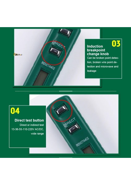 Yeşil Elektrik Göstergesi Gerilim Ölçer Dijital Voltmetre 12 V-250 V Soket Duvar Ac/dc Güç Çıkışı Dedektörü Sensörü Test Cihazı Kalem El Aleti (Yurt Dışından)