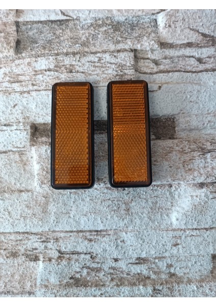 Motosiklet Uyumlu Reflektör Dikdörtgen 3.5cm x 9cm
