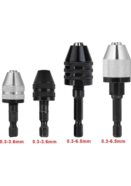 H01455 Anahtarsız Matkap Chuck 6.5mm Hex Shank Elektrikli Tornavida Matkap Chuck Adaptörü Kendinden Sıkma Hızlı Değişim Dönüştürücü Matkap Ucu (Yurt Dışından) modelleri
