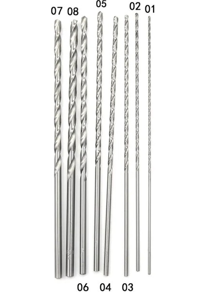 Stil 1 1.5X160MM 1 Adet 1.5~5mm Çap Ekstra Uzun Hss Düz Şaft Burgu Büküm Matkap Ucu 160MM (Yurt Dışından)