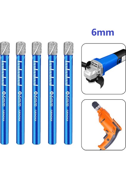 5 Adet 6mm 1/5 Adet Matkap Ucu 6/8/10/12/14/16MM Elmas Kaplı Çekirdek Delme Uçları Cam Mermer Granit Kuvars Seramik Kuru Delme Aracı (Yurt Dışından) modelleri