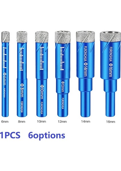 5 Adet 6mm 1/5 Adet Matkap Ucu 6/8/10/12/14/16MM Elmas Kaplı Çekirdek Delme Uçları Cam Mermer Granit Kuvars Seramik Kuru Delme Aracı (Yurt Dışından) fırsatları