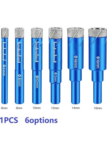 5 Adet 6mm 1/5 Adet Matkap Ucu 6/8/10/12/14/16MM Elmas Kaplı Çekirdek Delme Uçları Cam Mermer Granit Kuvars Seramik Kuru Delme Aracı (Yurt Dışından) indirimleri