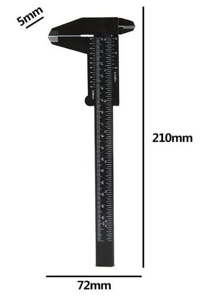 E 150MM 6 Inç LCD Dijital Cetvel Elektronik Karbon Fiber Sürmeli Kumpas Ölçer Mikrometre Ölçme Aracı Enstrüman (Yurt Dışından)