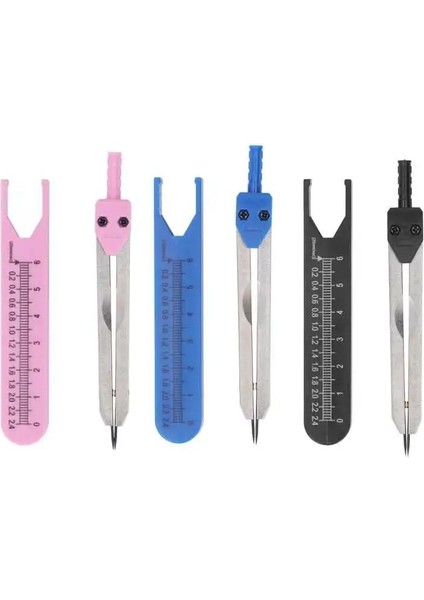Mavi Ekg Kumpasları Paslanmaz Çelik 0‑2.4in Cetvel Çizim Bölücü Hemşirelik Için Ölçme Aracı (Yurt Dışından)