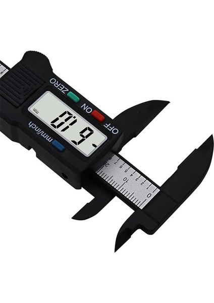 Siyah 0-100MM 0-100MM 150MM LCD Dijital Sürmeli Kumpas Mikrometre Boyutu Elektronik Karbon Fiber (Yurt Dışından)