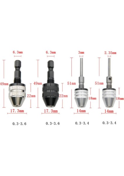 07 Hızlı Değişim Dönüştürücü Mini Matkap Chuck Anahtarsız Tornavida Darbeli Sürücü Adaptörü Matkap Delme Dönüştürücü Aracı Mini Matkap Chuck (Yurt Dışından)