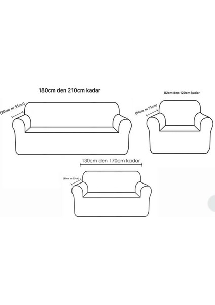 Sitreç Maksi 3 3 1 1 Koltuk Örtüsü / Çekyat Örtüsü, Koltuk Kılıfı fırsatları