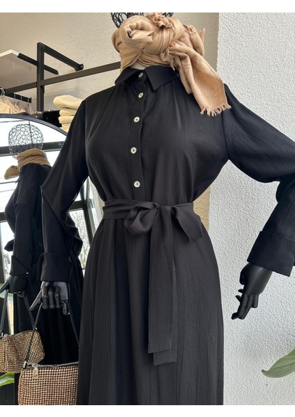 Moda Ala Uzun Takım Siyah