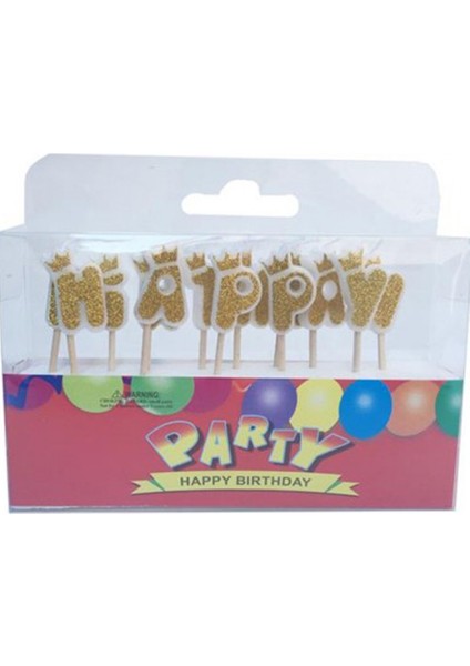 Mum Happy Birthday Taçlı Kürdanlı