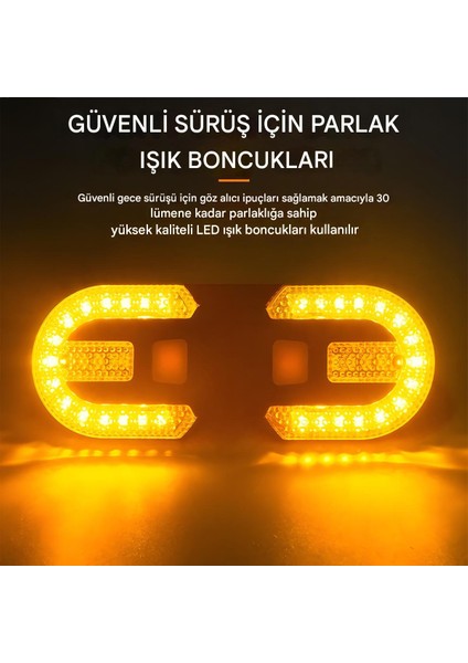 Bisiklet Dönüş Sinyali, Bisiklet LED Arka Lamba, Şarj Edilebilir Kablosuz Kontrol fırsatları